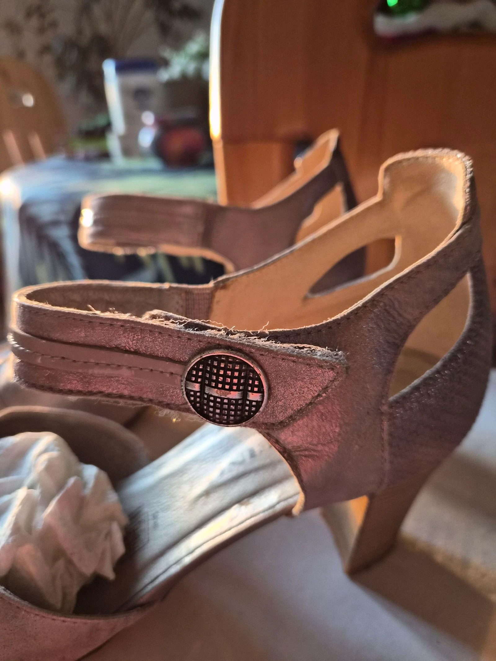 Zapatos plateados de tacón Geo Reino talla 39 – photo 4